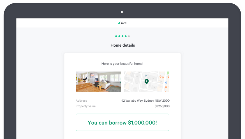The simple, online home loan | Yard
